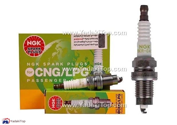 شمع موتور دوگانه سوز NGK همیار هامی کد BKR-GAS 7987 بسته چهار تایی مناسب تیبا 1